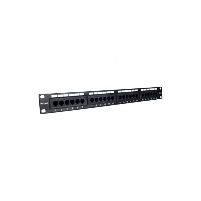 Patch Panel Phasak PU 2971/ 24 Puertos/ Cat.6A/ Altura 1U | Armaris Rack