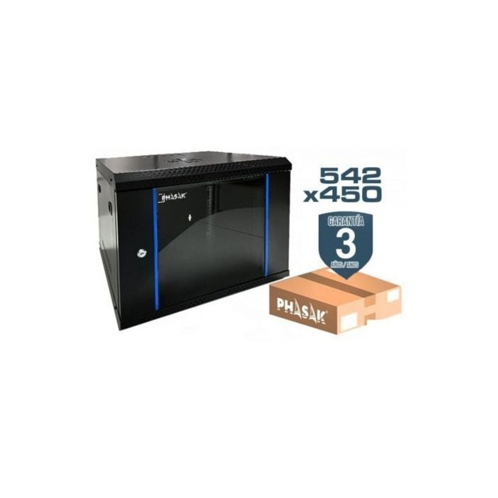 Armario Rack Mural Desmontado Phasak PHO 2207D/ 19'/ Altura 7U | Armaris Rack