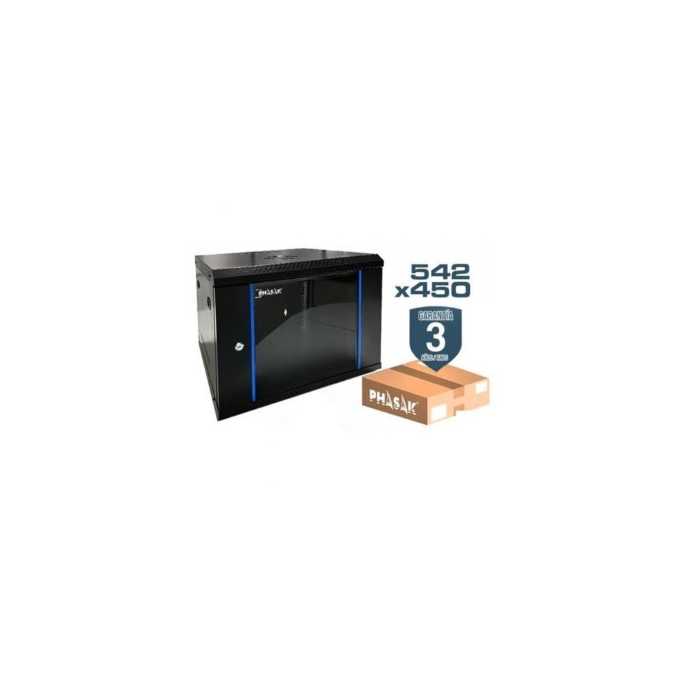 Armario Rack Mural Desmontado Phasak PHO 2212D/ 19'/ Altura 12U | Armaris Rack