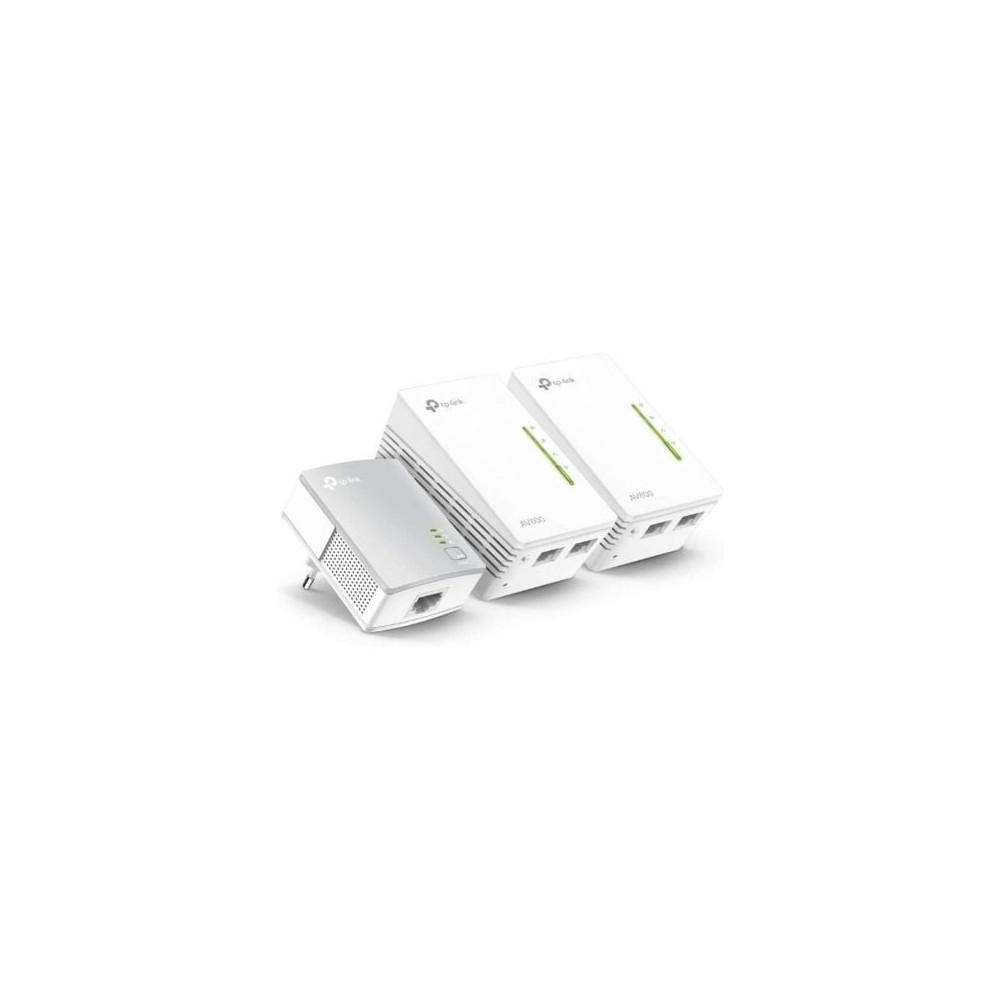 Adaptador Powerline TP-Link WPA4220TKit 500Mbps/ Alcance 300m/ Pack de 3 | Powerline