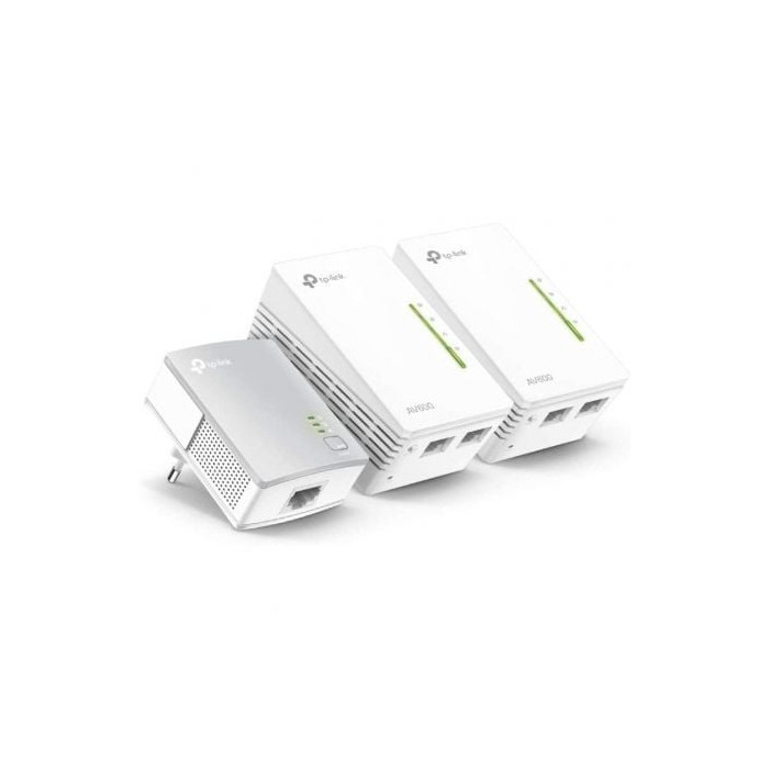 Adaptador Powerline TP-Link WPA4220TKit 500Mbps/ Alcance 300m/ Pack de 3 | Powerline