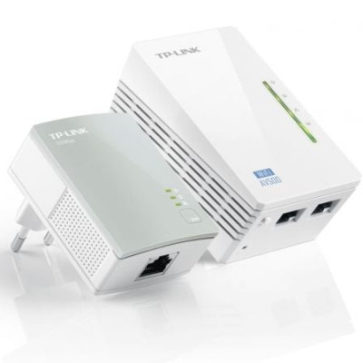Adaptador Powerline TP-Link WPA4220Kit 500Mbps/ Alcance 300m/ Pack de 2 | Powerline