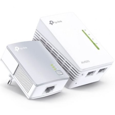 Adaptador Powerline TP-Link WPA4221KIT 600Mbps/ Alcance 300m/ Pack de 2 | Powerline