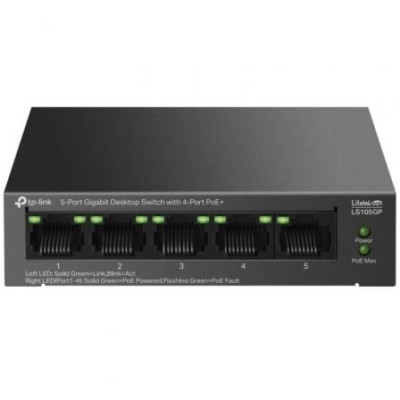 Switch TP-Link LS105GP 5 Puertos/ RJ-45 10/100/1000 PoE+ | Switches