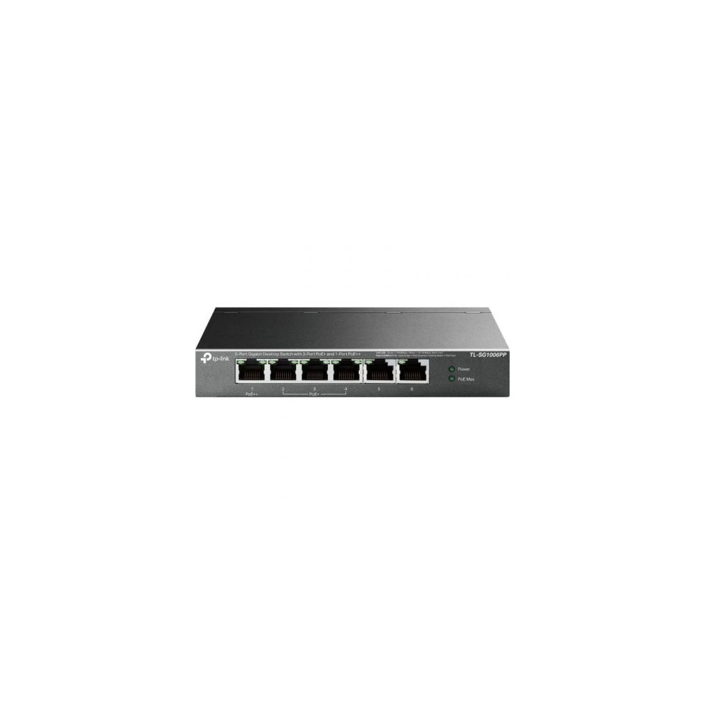 Switch TP-Link TL-SG1006PP 6 Puertos/ RJ-45 10/100/1000/ PoE++ | Switches