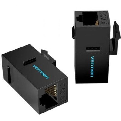 Adaptador Conector RJ45 IPGB0-5 Cat6 UTP/ RJ45 Hembra - RJ45 Hembra/ 5 uds/ Negro | RJ45/RJ11