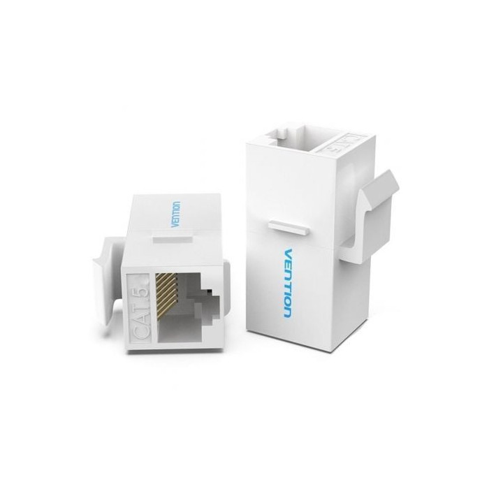 Adaptador Conector RJ45 VDD-B07-W Cat5 UTP/ RJ45 Hembra - RJ45 Hembra/ Blanco | RJ45/RJ11