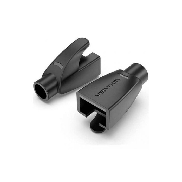 Funda Protectora RJ45 Vention IODB0-50/ 50 uds/ Negra | RJ45/RJ11