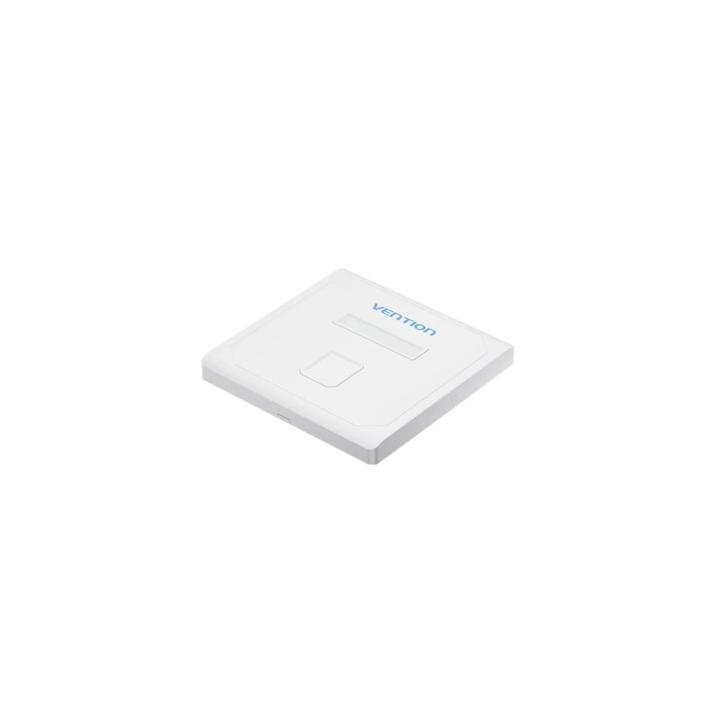 Placa de Pared Keystock Vention IFDW0/ 1 Puertos RJ45 | RJ45/RJ11