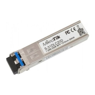 Modulo SFP Transceptor de Fibra Óptica Mikrotik S-31DLC20D | Mikrotik