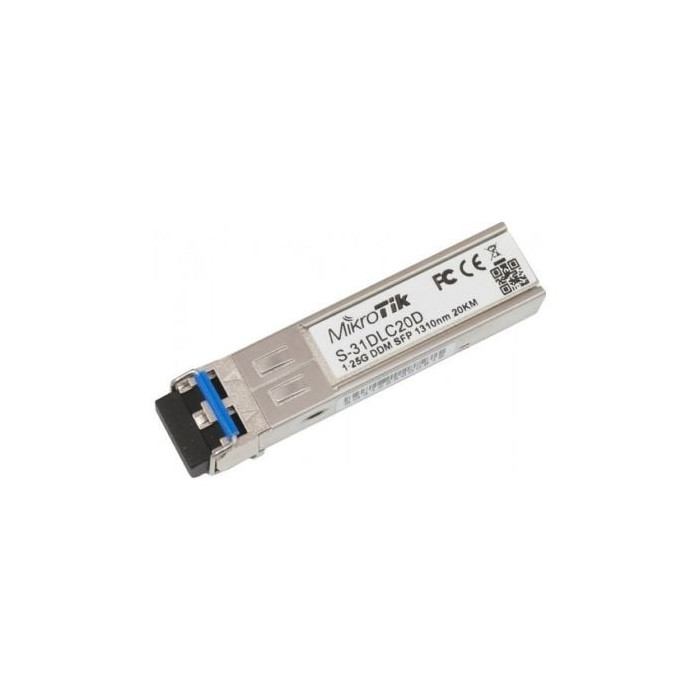 Modulo SFP Transceptor de Fibra Óptica Mikrotik S-31DLC20D | Mikrotik