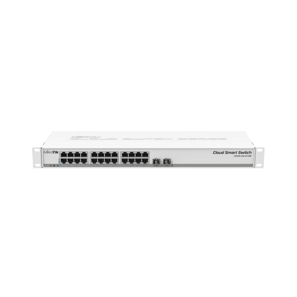 Switch Mikrotik CSS326-24G-2S+RM 26 Puertos/ RJ45 10/100/1000/ SFP/ PoE IN | Mikrotik