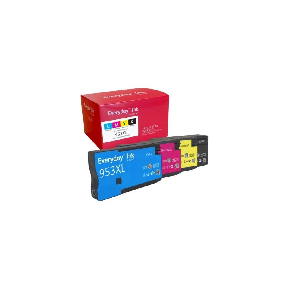 Cartucho de Tinta compatible Xerox 006R04988 compatible con HP 953XL MultiPack/ 1600 páginas/ Negro/ Cian/ Magenta/ Amarillo | H