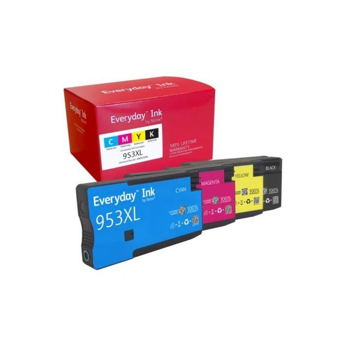 Cartucho de Tinta compatible Xerox 006R04988 compatible con HP 953XL MultiPack/ 1600 páginas/ Negro/ Cian/ Magenta/ Amarillo | H