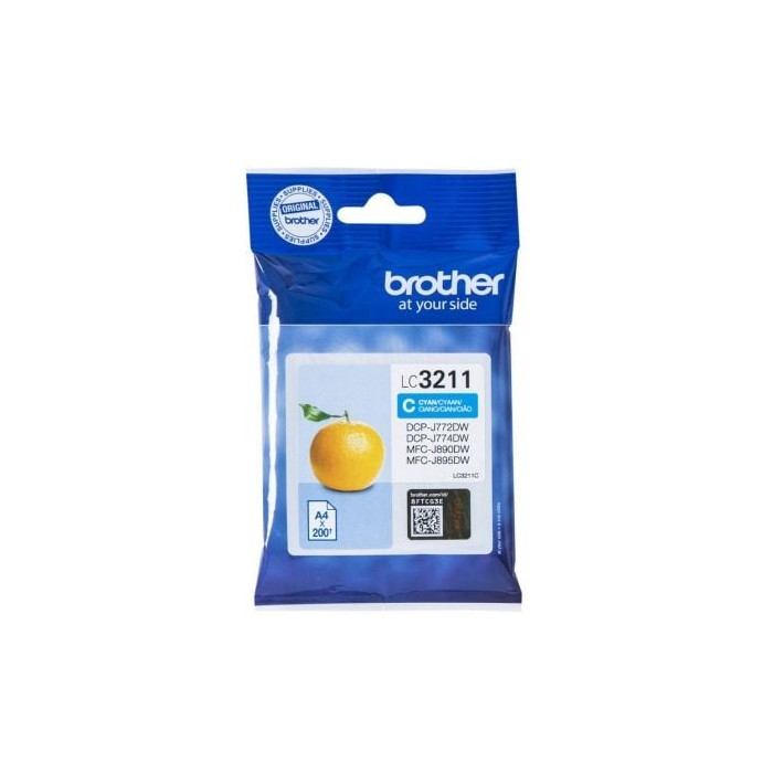 Cartucho de Tinta Original Brother LC-3211C/ Cian | Brother