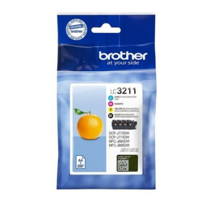 Cartucho de Tinta Original Brother LC-3211VAL Multipack/ Cian/ Magenta/ Amarillo/ Negro | Brother