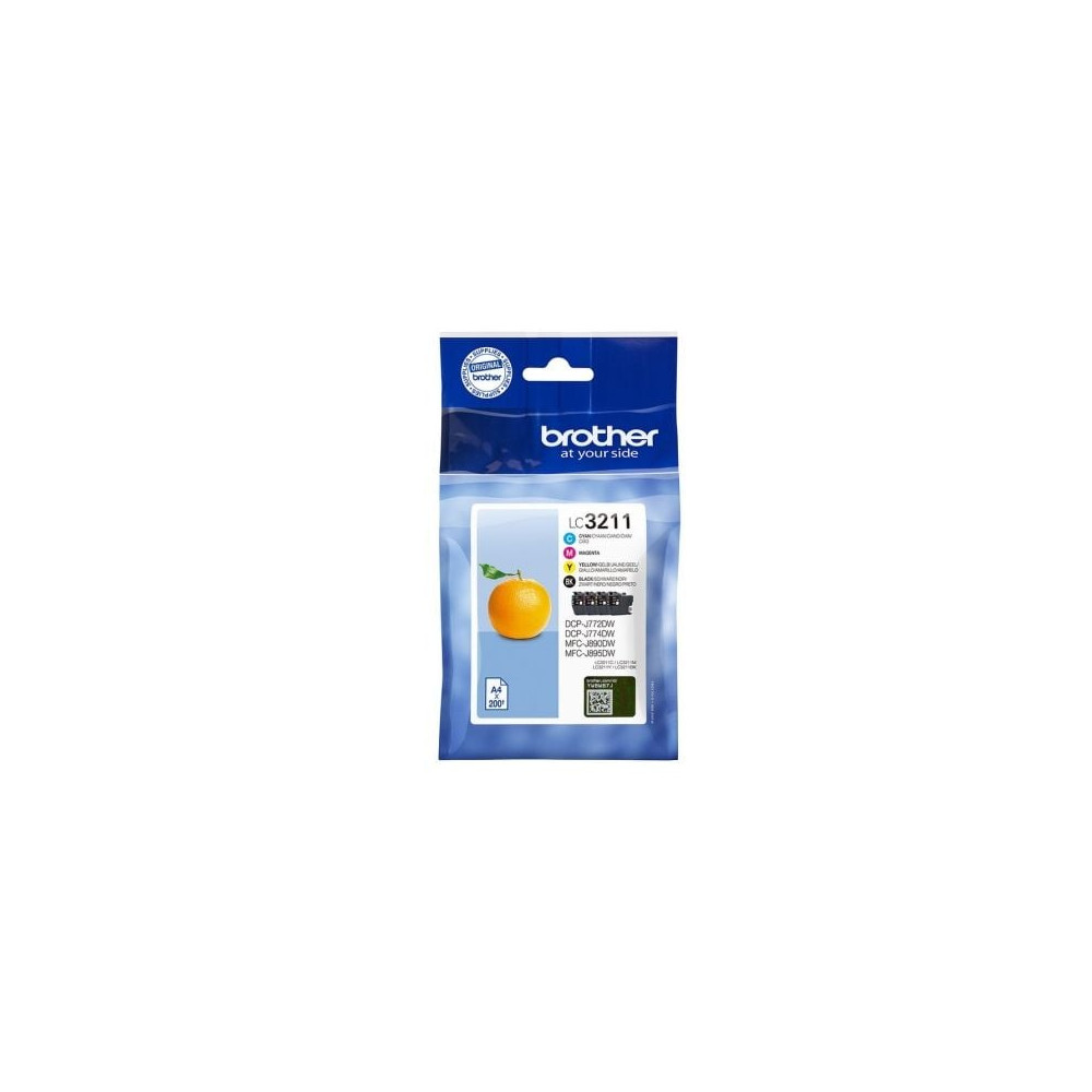 Cartucho de Tinta Original Brother LC-3211VAL Multipack/ Cian/ Magenta/ Amarillo/ Negro | Brother