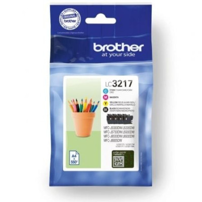 Cartucho de Tinta Original Brother LC3217VAL/ Multipack/ Negro/ Cian/ Magenta/ Amarillo | Brother