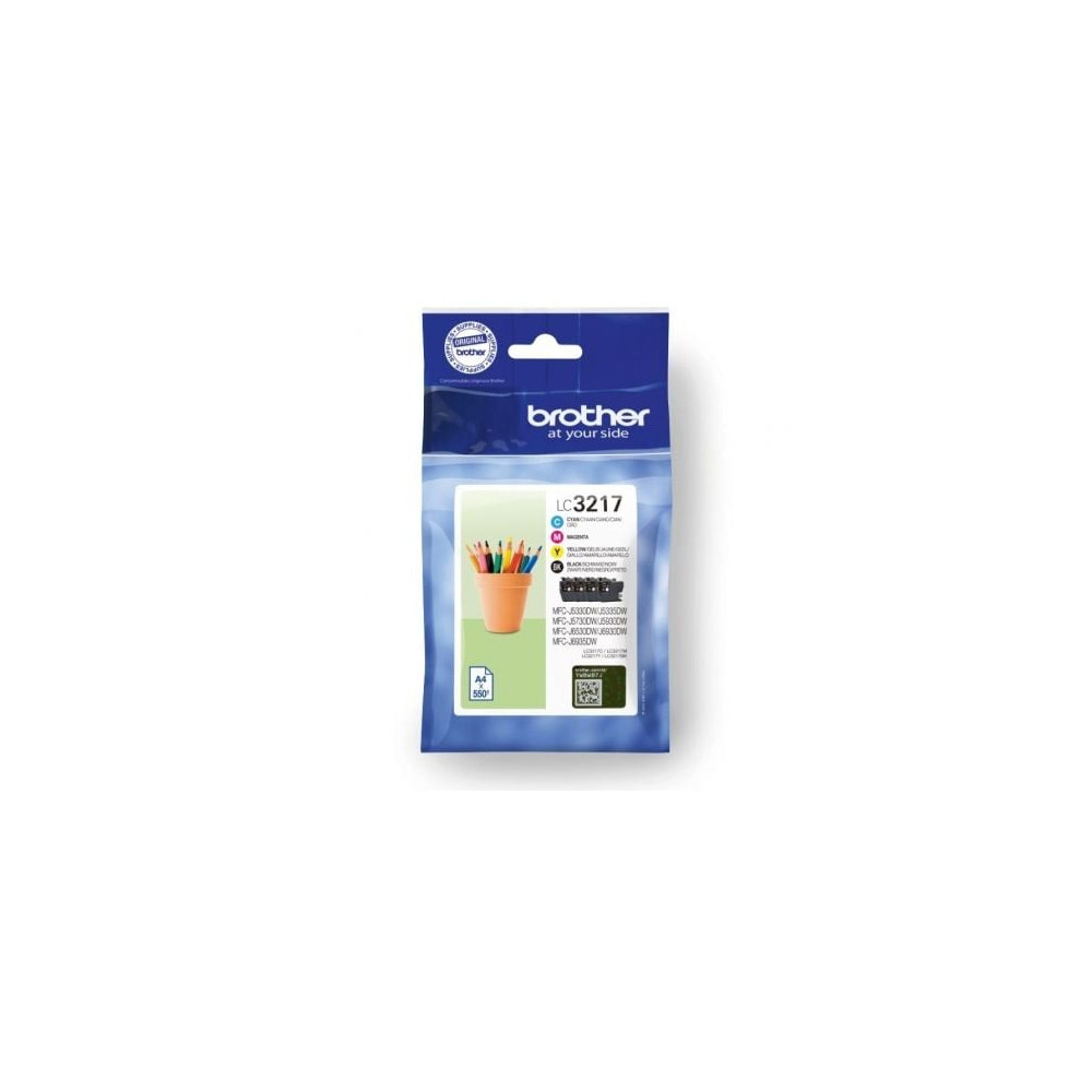 Cartucho de Tinta Original Brother LC3217VAL/ Multipack/ Negro/ Cian/ Magenta/ Amarillo | Brother