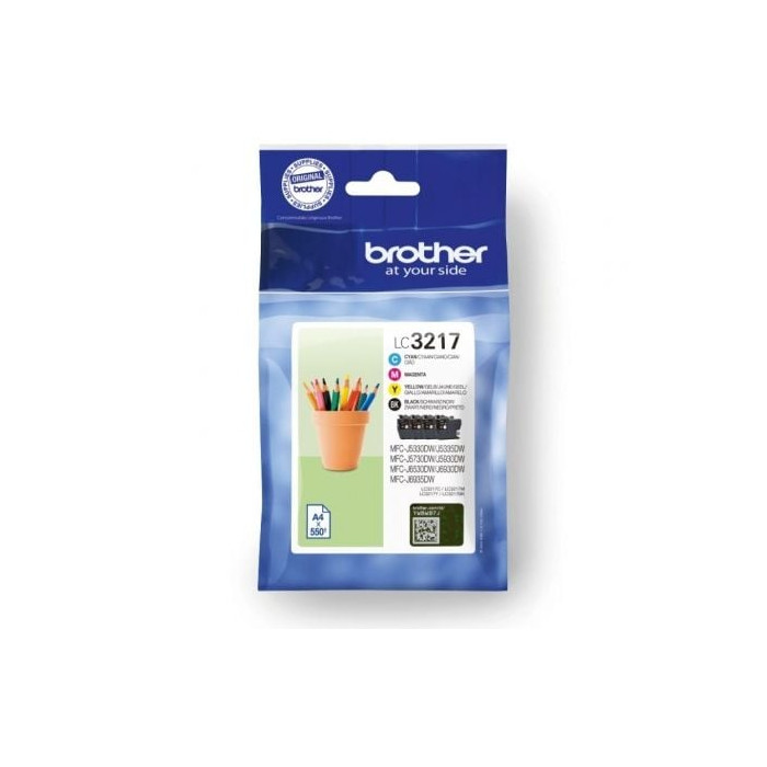 Cartucho de Tinta Original Brother LC3217VAL/ Multipack/ Negro/ Cian/ Magenta/ Amarillo | Brother