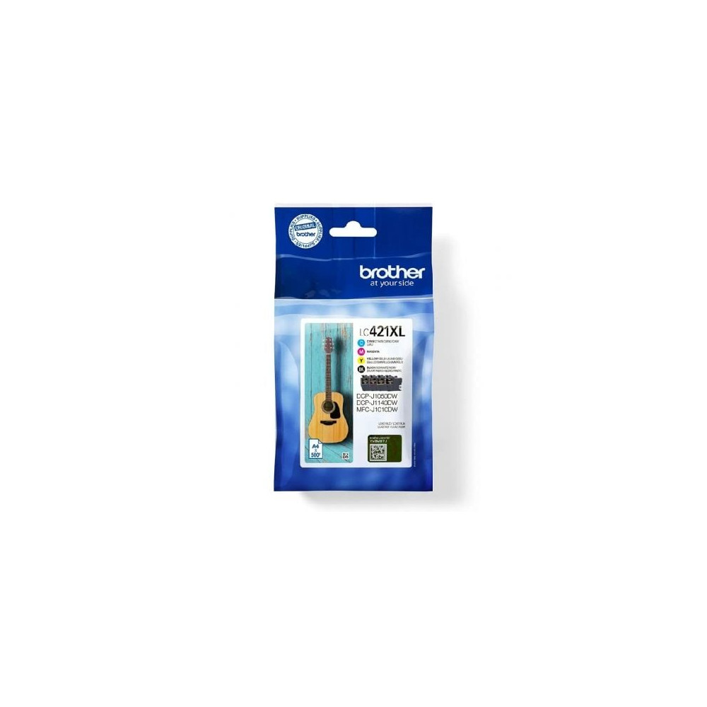 Cartucho de Tinta Original Brother LC421XL Alta Capacidad/ Multipack/ Cian/ Magenta/ Amarillo/ Negro | Brother