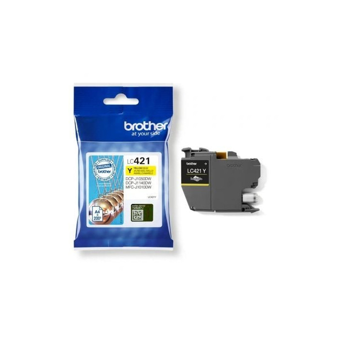 Cartucho de Tinta Original Brother LC421/ Amarillo | Brother