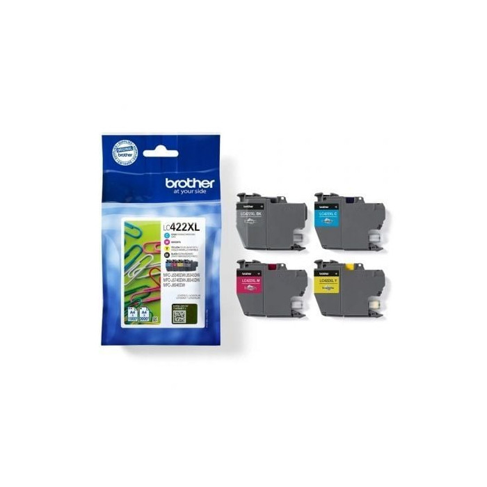 Cartucho de Tinta Original Brother LC-422XL Alta Capacidad Multipack/ Cian/ Magenta/ Amarillo/ Negro | Brother
