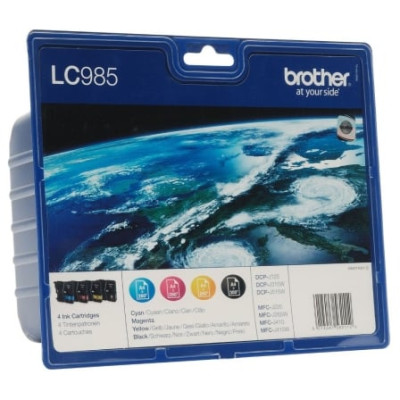 Cartucho de Tinta Original Brother LC- 985 Multipack/ Cian/ Magenta/ Amarillo/ Negro | Brother