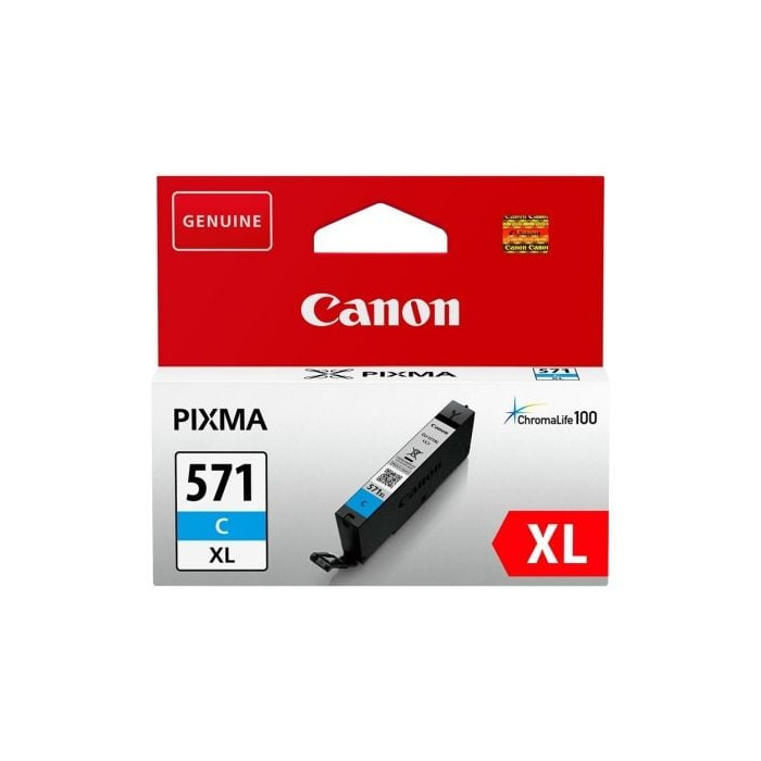 Cartucho de Tinta Original Canon CLI-571CXL Alta Capacidad/ Cian | Canon