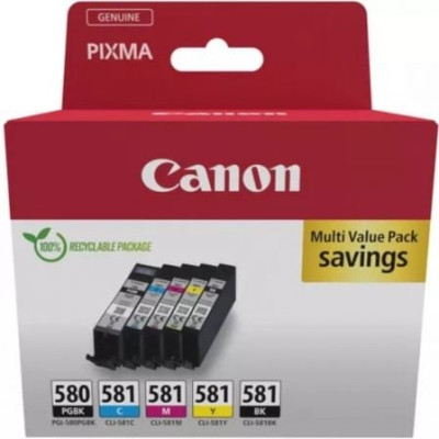 Cartucho de Tinta Original Canon PGI-580 PB + CLI-581Multipack/ Cian/ Magenta/ Amarillo/ Negro | Canon