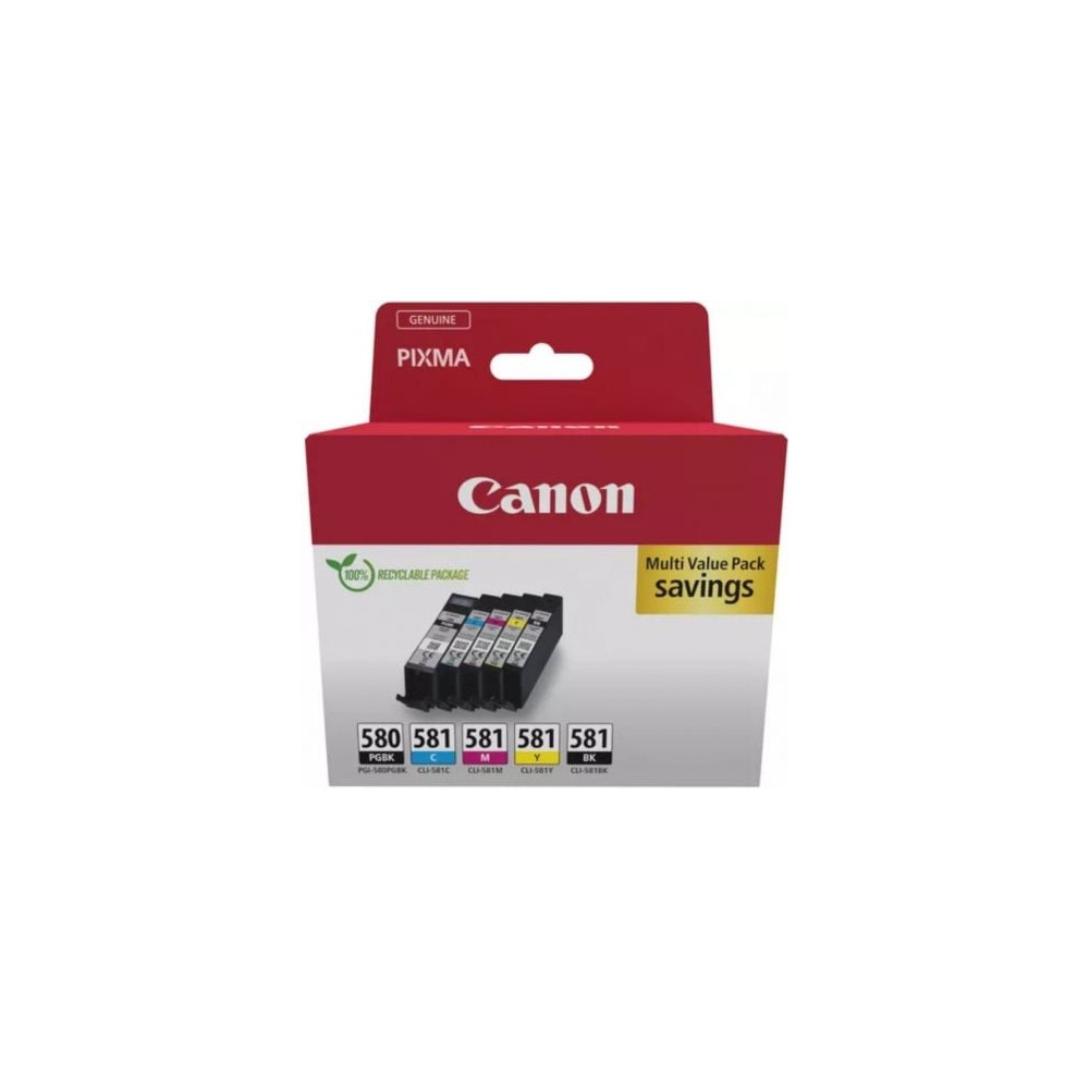 Cartucho de Tinta Original Canon PGI-580 PB + CLI-581Multipack/ Cian/ Magenta/ Amarillo/ Negro | Canon