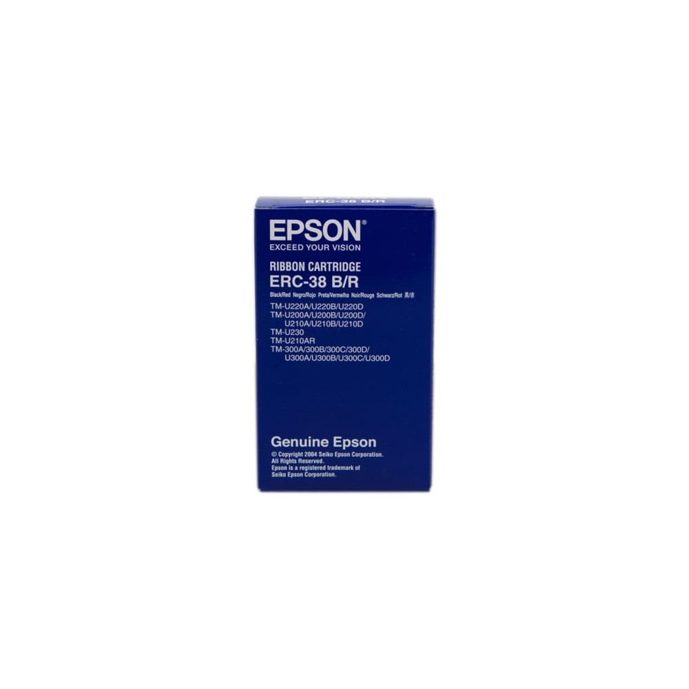 Cinta Nylon Epson ERC-38/ Negro/ Roja | Epson