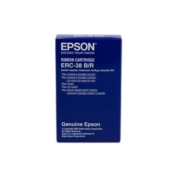 Cinta Nylon Epson ERC-38/ Negro/ Roja | Epson