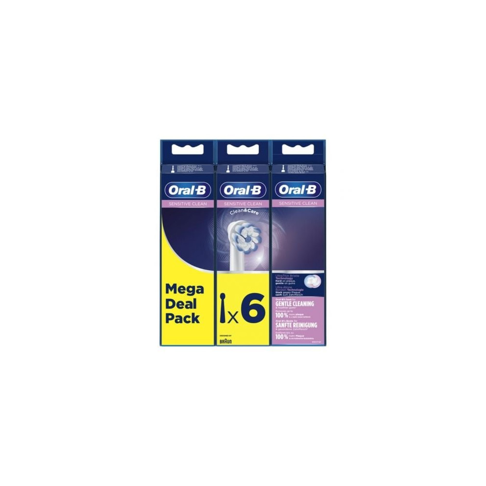 Cabezal de Recambio Braun para cepillo Braun Oral-B Sensitive Clean/ Pack 6 uds | Cepillos