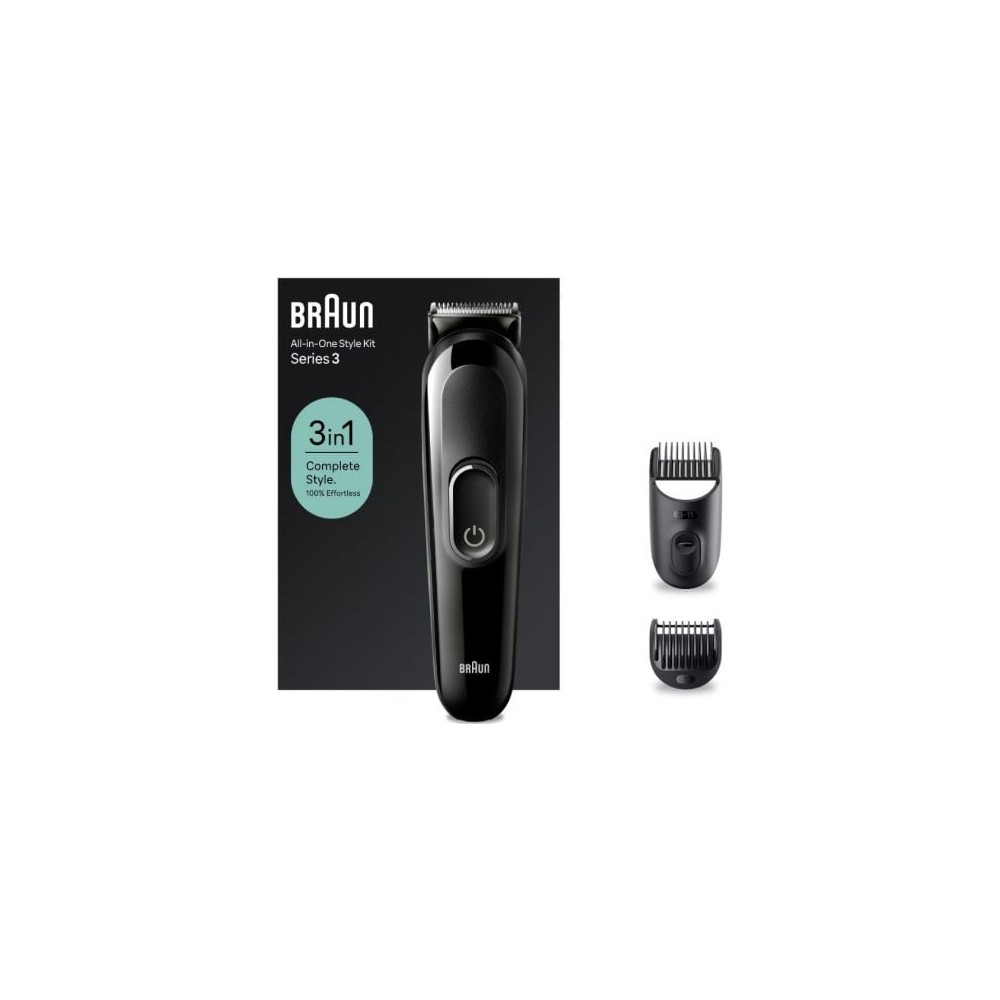 Afeitadora Braun All in One 3 en 1 Style Kit Series 3/ con batería/ 2 Accesorios | Afaitadores