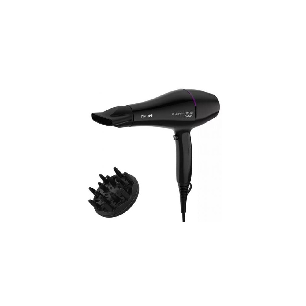 Secador Philips Drycare Pro BHD274/ 2200W/ Negro y Violeta | Secadores
