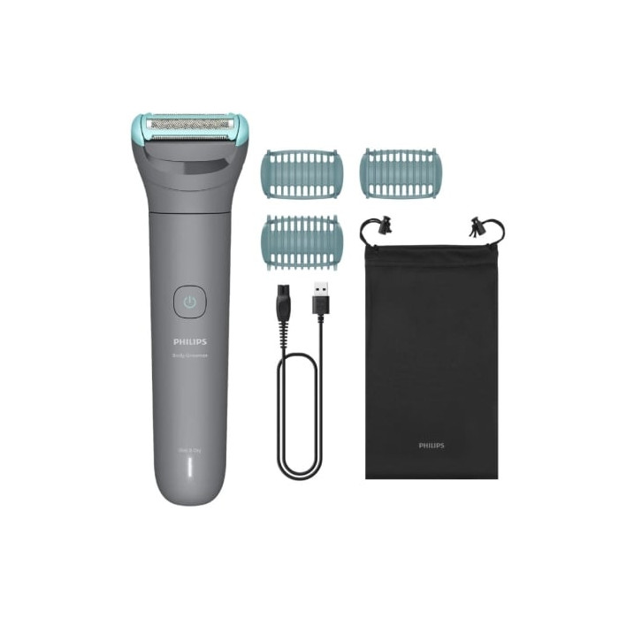 Cortabarbas Philips Body Groomer BG3485/15/ con Batería/ 3 Accesorios | Cortapelos