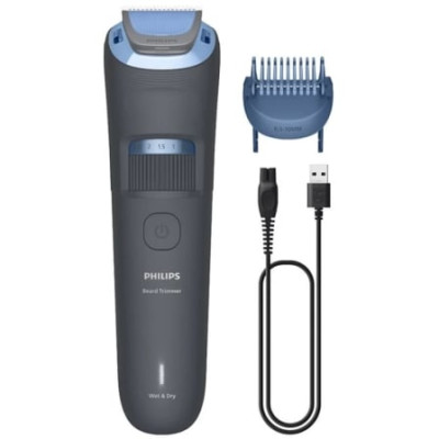Cortabarbas Philips Beardtrimmer series 3000 BT3617/15/ con Batería/ 2 Accesorios | Cortapelos