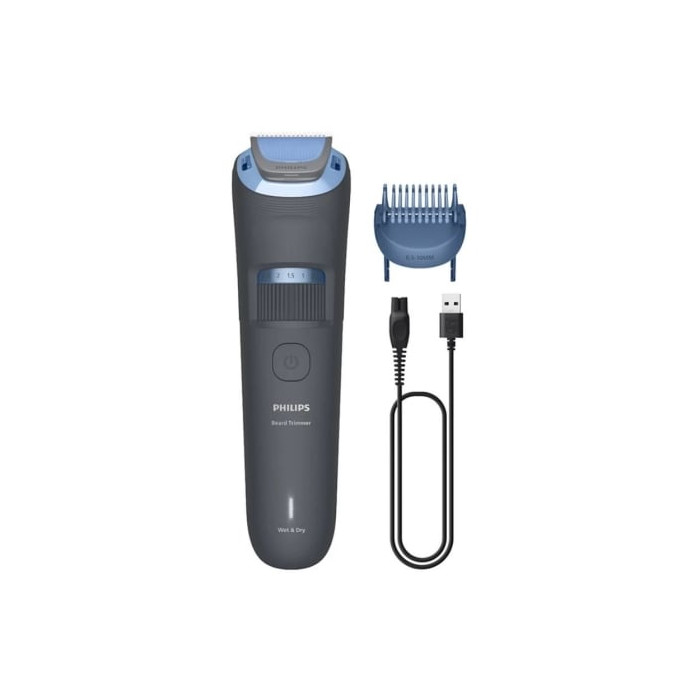 Cortabarbas Philips Beardtrimmer series 3000 BT3617/15/ con Batería/ 2 Accesorios | Cortapelos