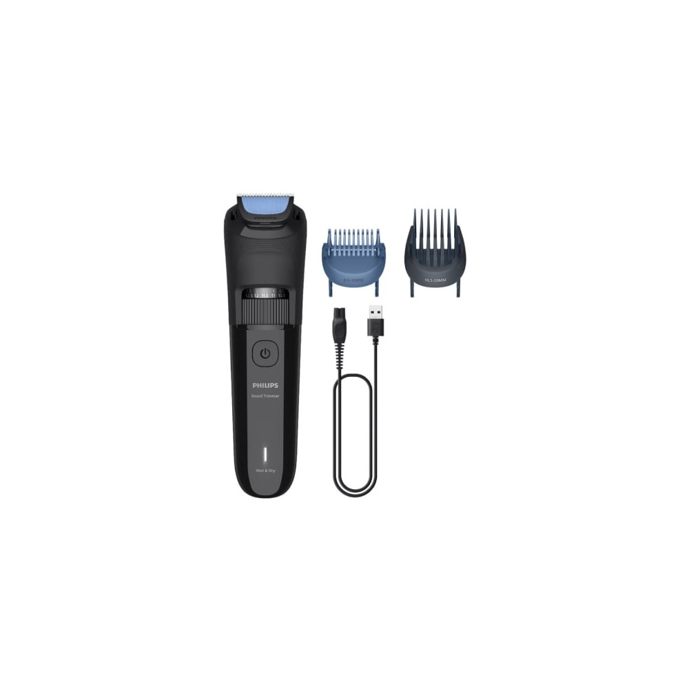 Cortabarbas Philips Beardtrimmer series 3000 BT3620/15/ con Batería/ 5 Accesorios | Cortapelos