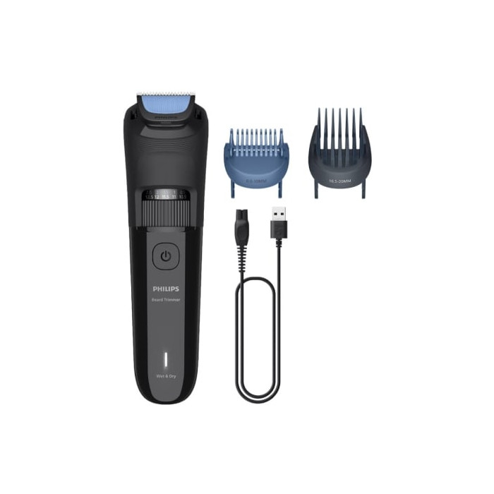 Cortabarbas Philips Beardtrimmer series 3000 BT3620/15/ con Batería/ 5 Accesorios | Cortapelos