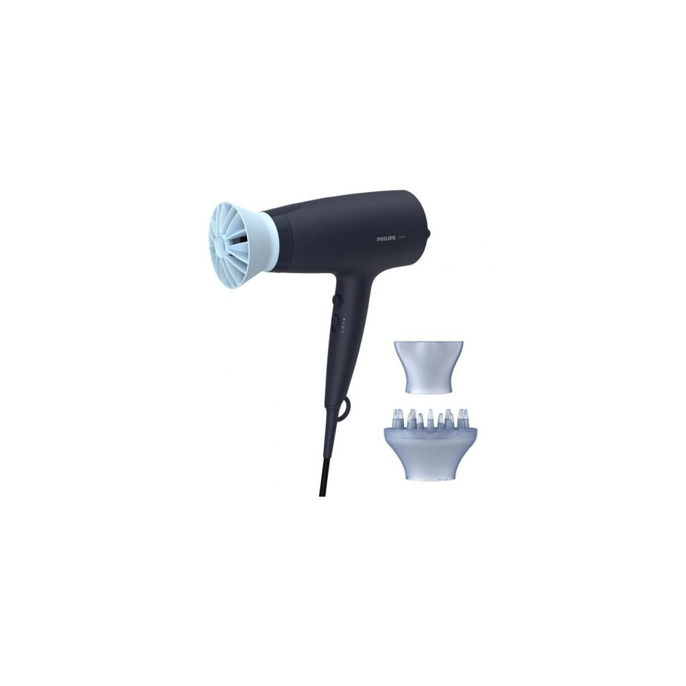 Secador Philips 3000 series BHD360/ 2100W/ Iónico/ Azul/ 3 Accesorios | Secadores
