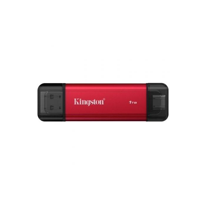 Disco Externo SSD Kingston Dual Portable SSD 1TB/ USB Tipo-C y USB 3.2/ Rojo | SSD Externos