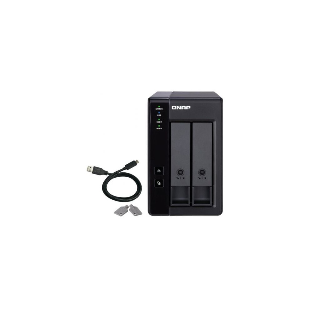 DAS QNAP TR-002/ 2 Bahías 3.5'- 2.5'/ Formato Torre | NAS