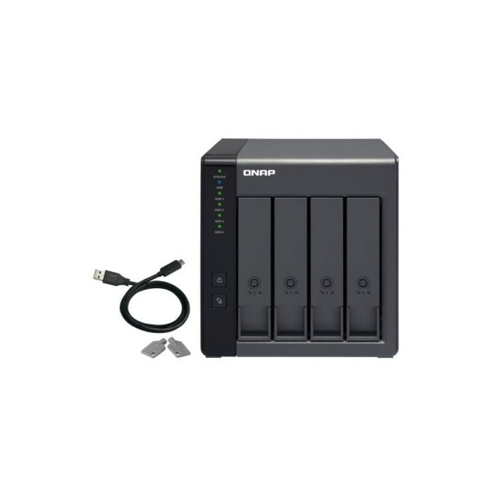 DAS QNAP TR-004/ 4 Bahías 3.5'- 2.5'/ Formato Torre | NAS
