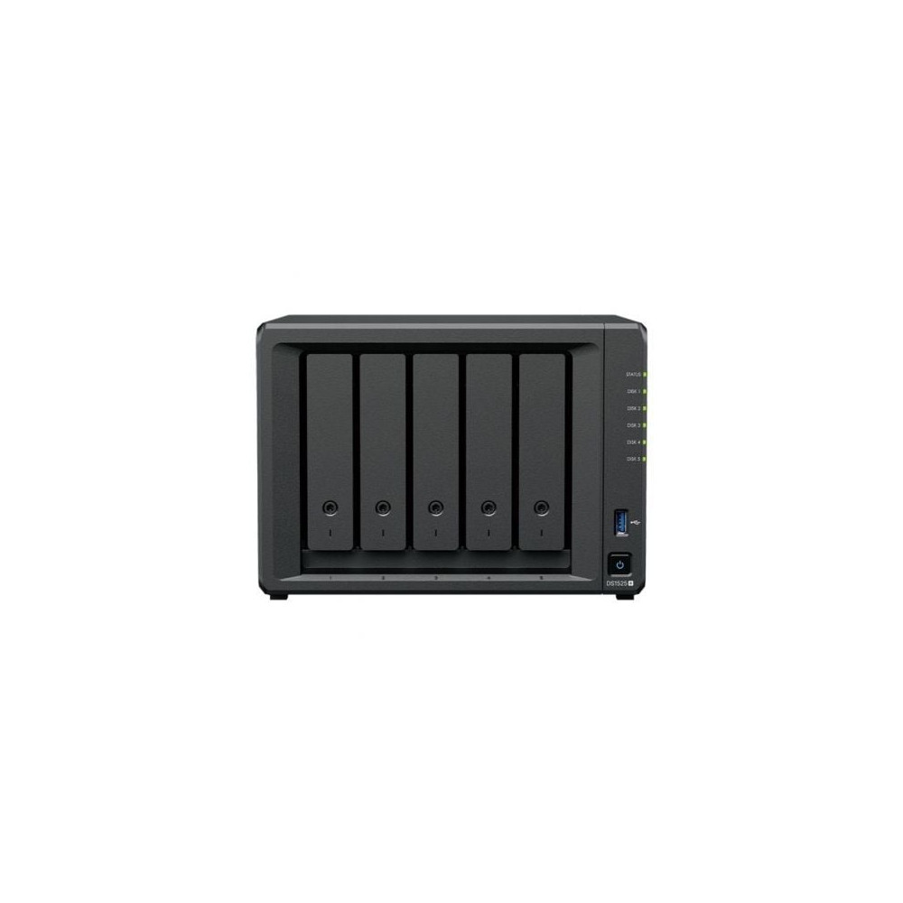 NAS Synology Diskstation DS1525+/ 5 Bahías 3.5'- 2.5'/ 8GB DDR4/ Formato Torre | NAS