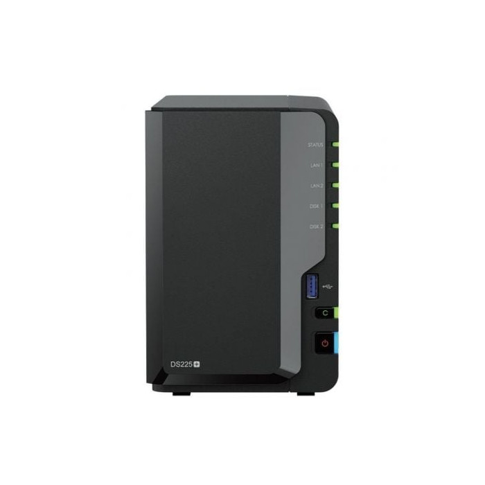 NAS Synology Diskstation DS225+/ 2 Bahías 3.5'- 2.5'/ 2GB DDR4/ Formato Torre | NAS