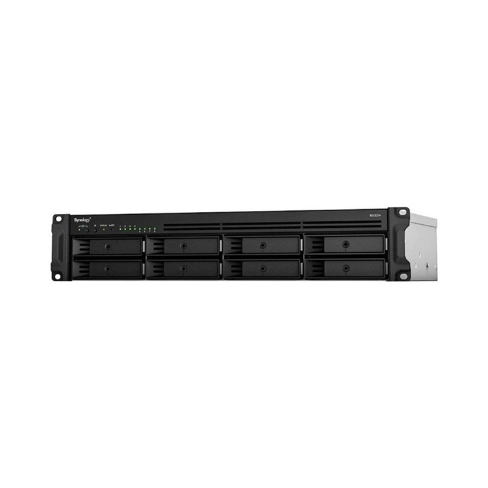 NAS Synology RackStation RS1221+ / 8 Bahías 3.5'-2.5'/ 4GB DDR4/ Formato Rack | NAS