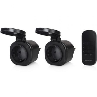 Set de Mini Enchufes para Exterior Smartwares SH4-99653/ Negros | Hogar Inteligente