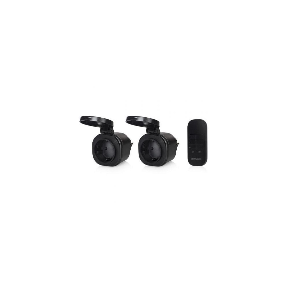 Set de Mini Enchufes para Exterior Smartwares SH4-99653/ Negros | Hogar Inteligente